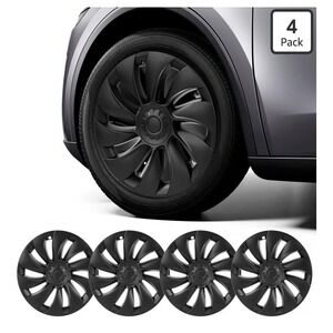 Tesla Model Y 19 Inch Wheel Covers Hubcaps Set Of 4 Matte Black Promrmr Juniper